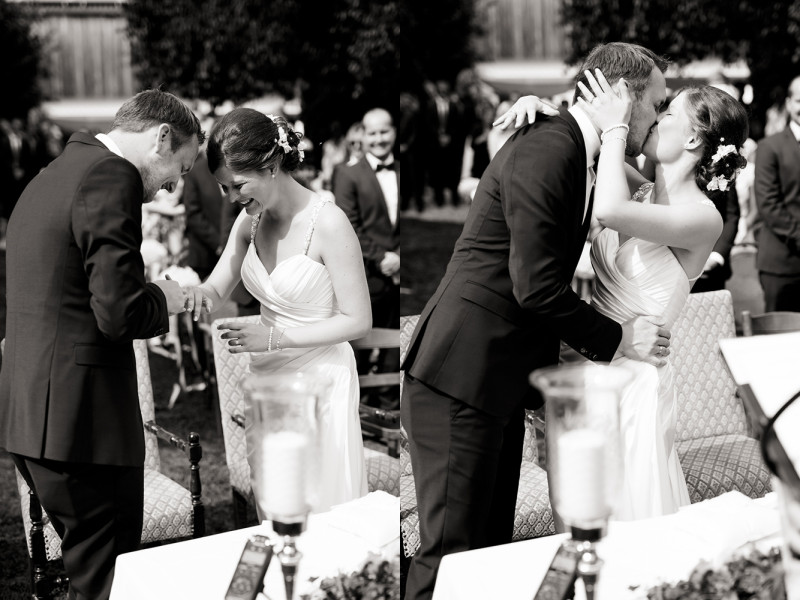 dominik neesen photographie, freie Trauung im freien, kloster dahlheim, kuss, braut und bräutigam, heiraten in owl
