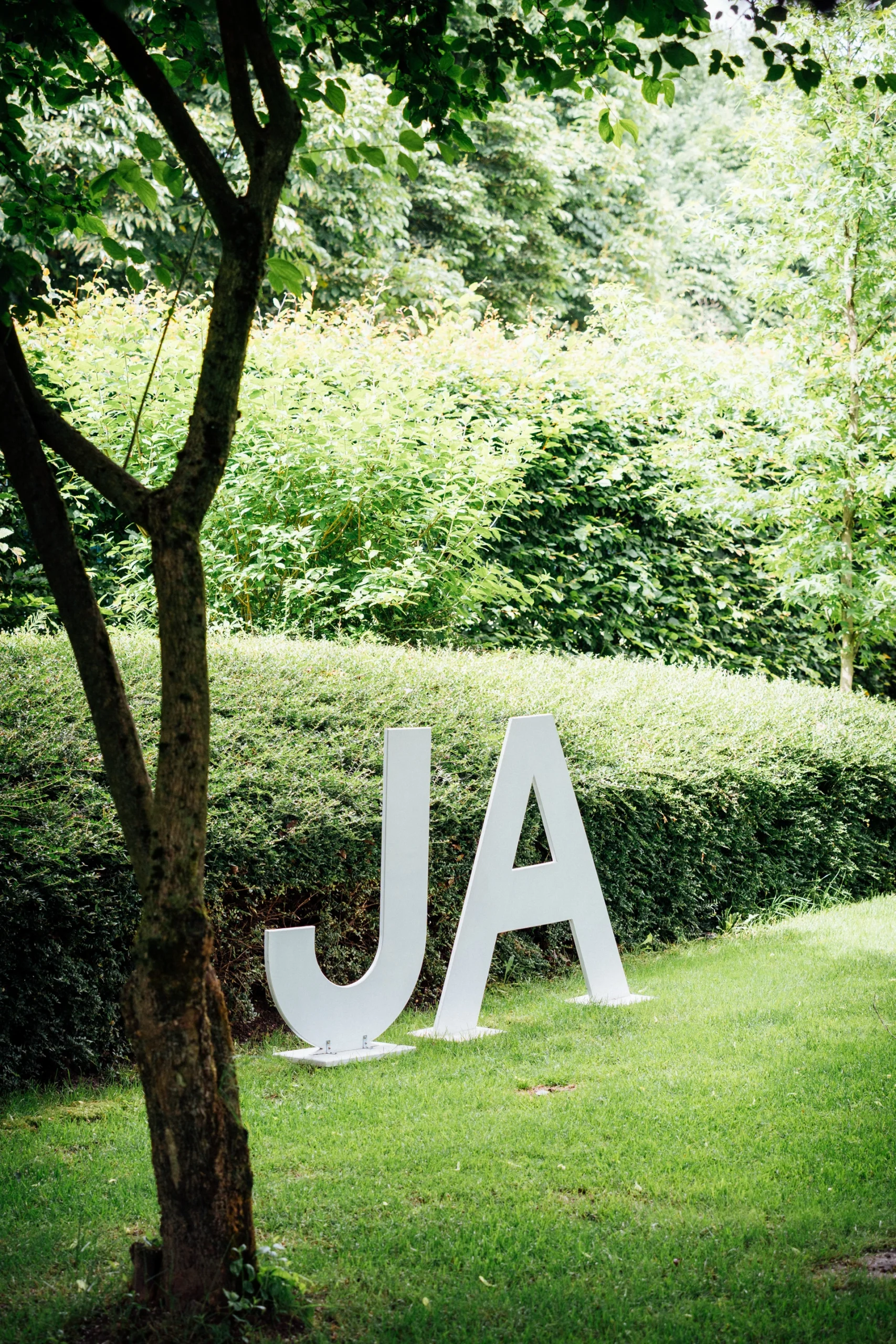 Hochzeitsdeko im Garten vom Gasthof Bökamp in Rietberg